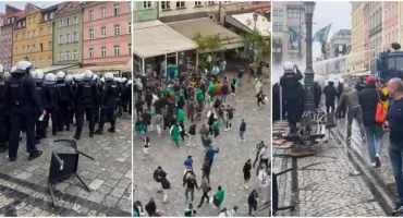 Tak chuligani zagrali na nosie wrocławskiej policji. Większość zadymiarzy już uciekła z Polski