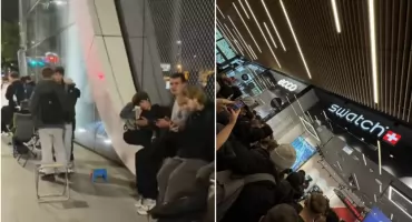 Co tu się działo? Całą noc stali przed Wroclavią w kolejce po zegarki