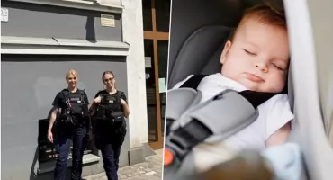 1,5-roczne dziecko uwięzione w samochodzie. Chwile grozy w podziemnym parkingu