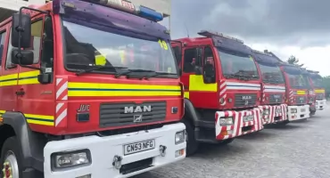 Ponad 80 strażaków i 21 wozów. Konwój dla Ukrainy ruszył z Wrocławia