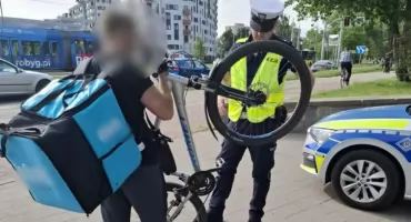 Najczęściej łapali rowerzystów jadących po chodniku