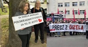 Dwa protesty pod szpitalem na Brochowie. Spotkali się przeciwnicy i zwolennicy aborcji